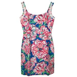 Lilly Pulitzer Nienie Dress Flutter Blue Lucky Charm 51971 Size 0